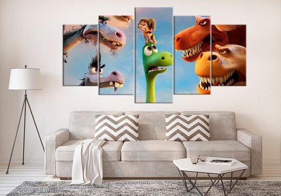 Good Dinosaur Kids Movie – Cartoon Canvas Wall Art