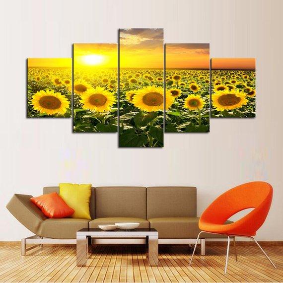 Good Morning Sunflowers – Nature Canvas Wall Art