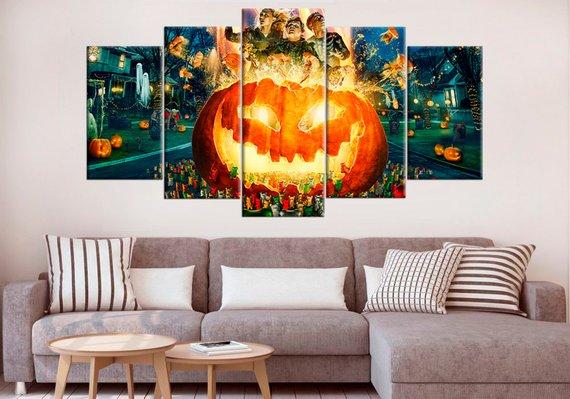 Goosebumps 2 Haunted Halloween Pumpkin – Movie Canvas Wall Art