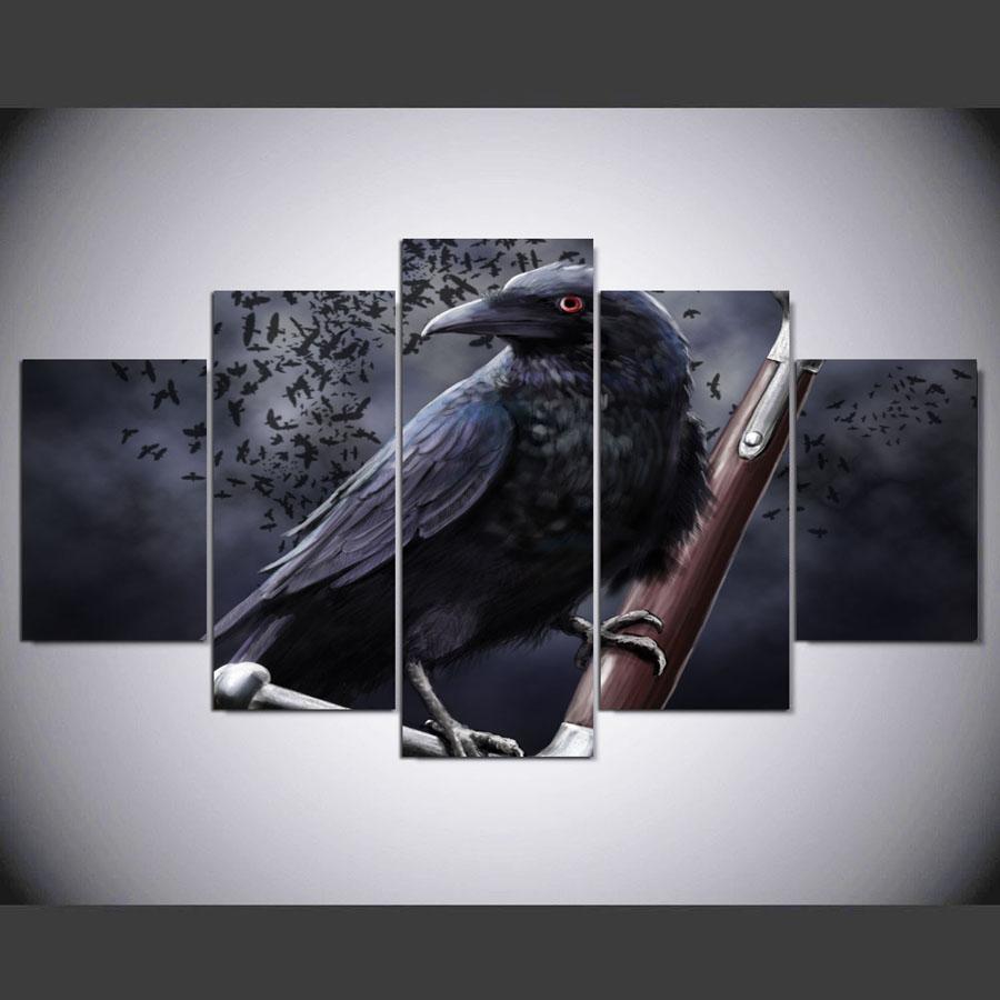 Got: The Crow – Animal Canvas Wall Art