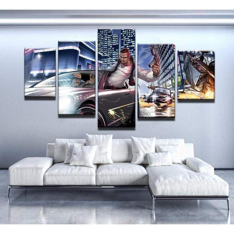 Grand Theft Auto 1 – Gaming Canvas Wall Art