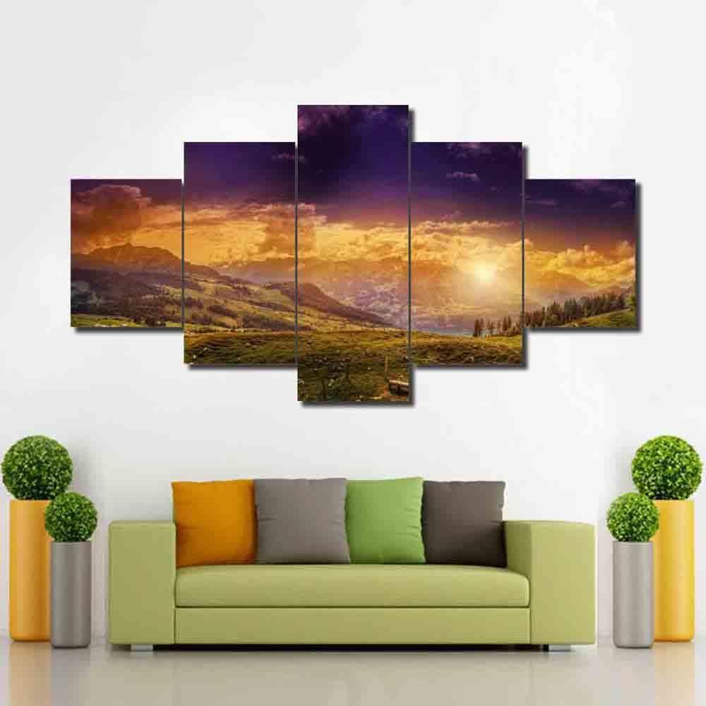 Grassland Sunshine – Nature Canvas Wall Art