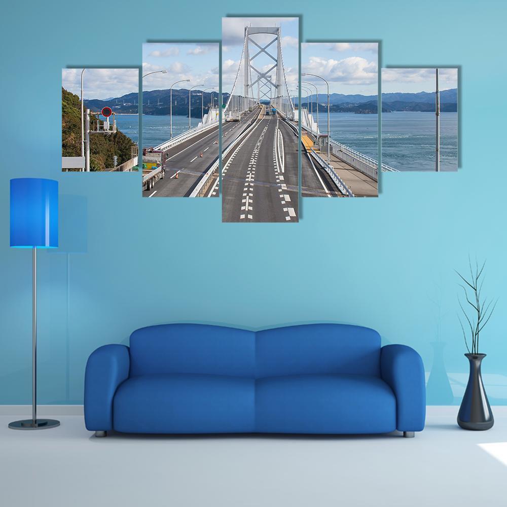 Great Naruto Bridge Cross Over Ocean – Nature Canvas Wall Art