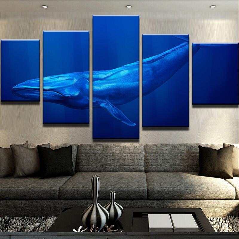 Great Whale – Animal Canvas Wall Art