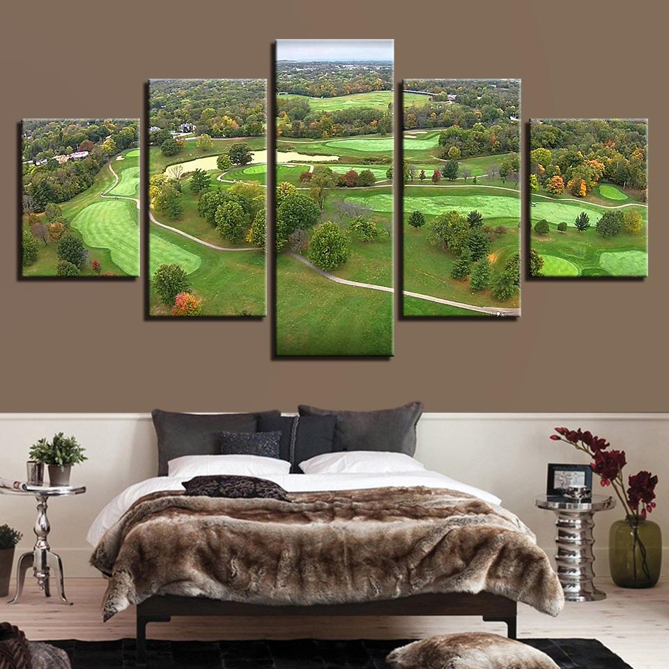 Green Aerial View – Sport Canvas Wall Art