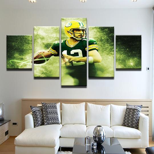 Green Bay Packers Aaron Rodgers 2 – Sport Canvas Wall Art
