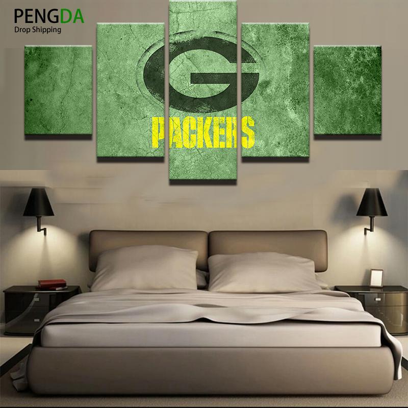 Green Bay Packers Logo Rugby – Sport Canvas Wall Art