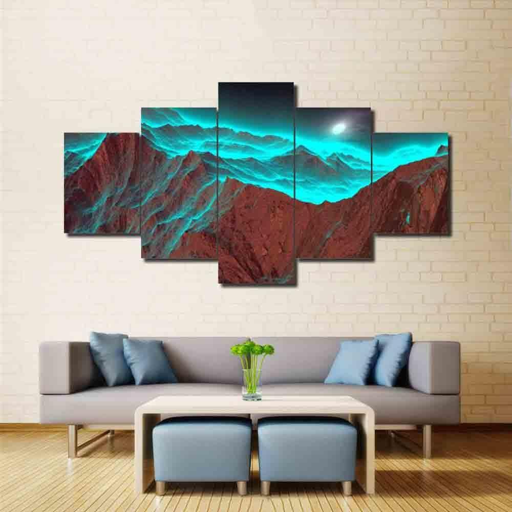 Green Cloud Mountain – Nature Canvas Wall Art