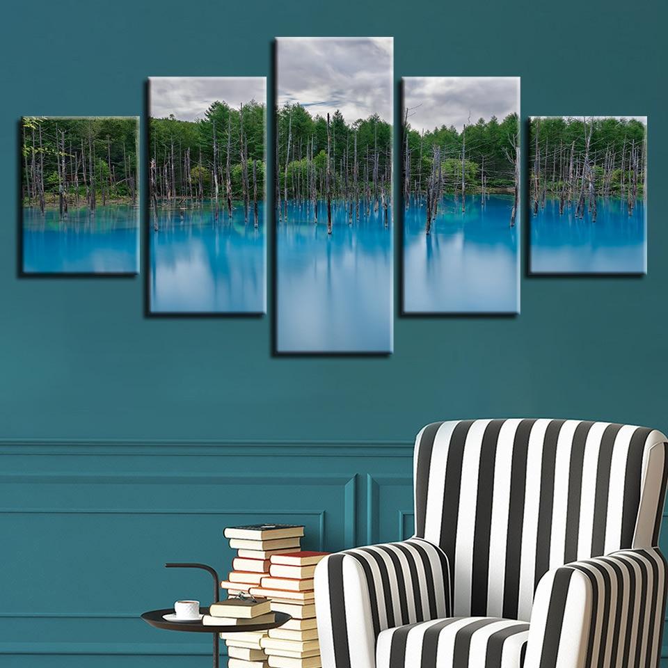 Green Forest And Deadwood – Nature Canvas Wall Art