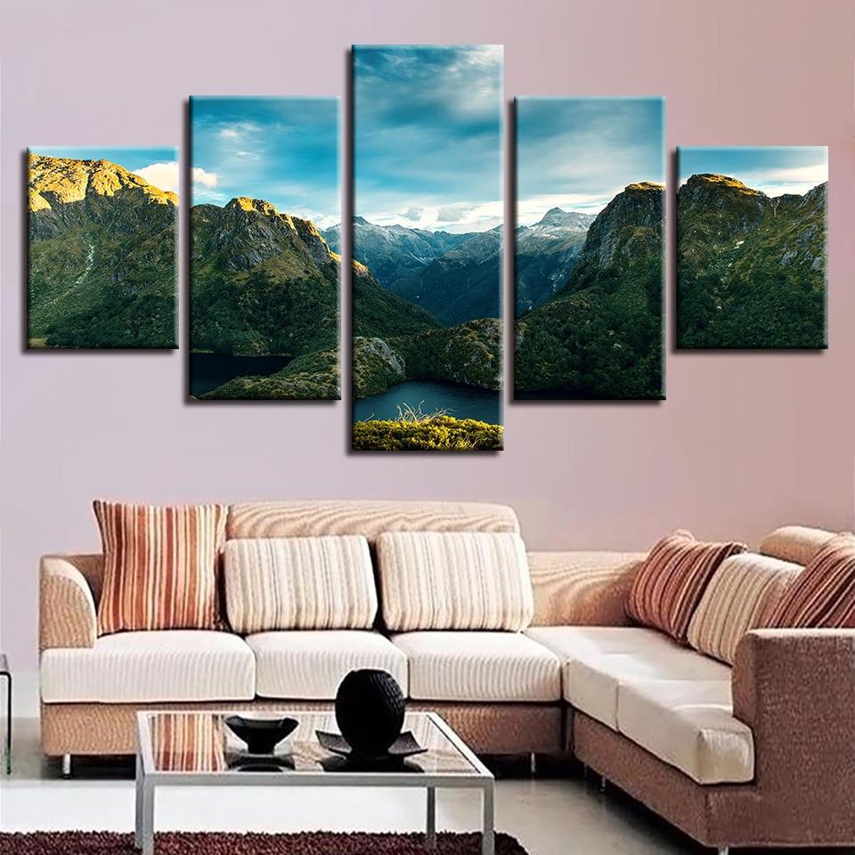 Green Mountain Lakes Beautiful 1 – Nature Canvas Wall Art