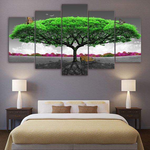 Green Tree Butterfly – Nature Canvas Wall Art