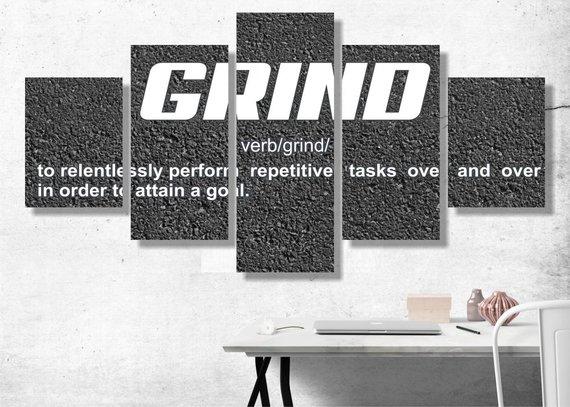 Grind – Abstract Canvas Wall Art