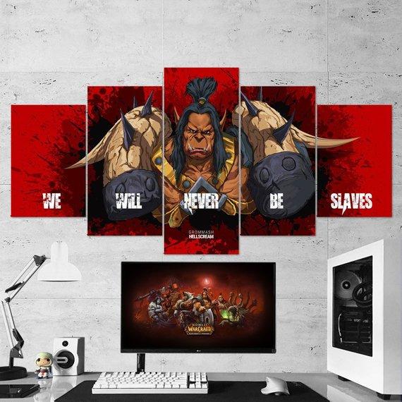 Grommash Hellscream – Gaming Canvas Wall Art
