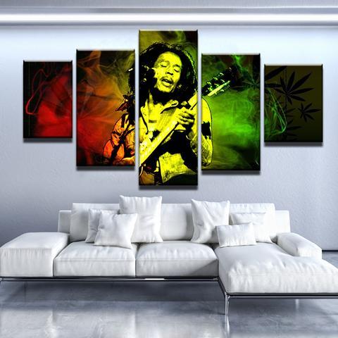 Grooving Bob Marley – Music Canvas Wall Art