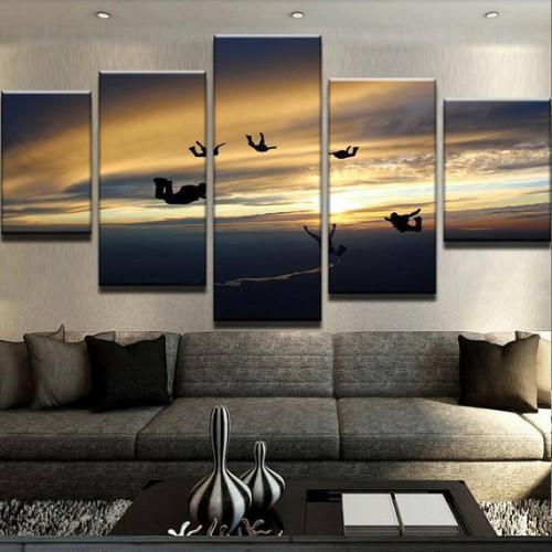 Group Skydive 1 – Sport Canvas Wall Art