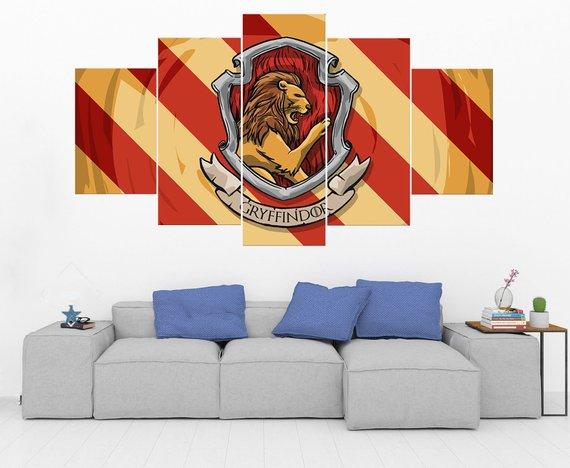 Gryffindor Crest Harry Potter – Movie Canvas Wall Art