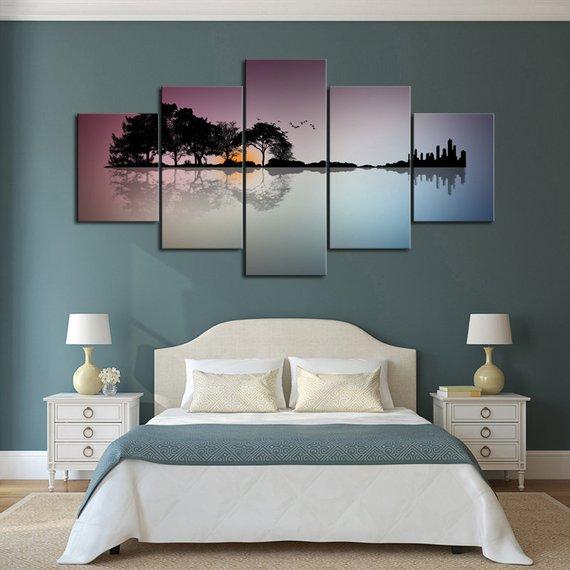 Guitar Island – Nature Canvas Wall Art