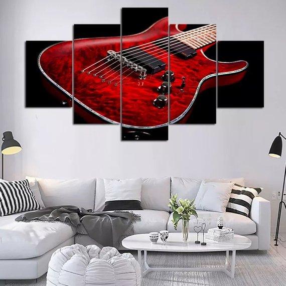 Guitar Les Gibson – Music Canvas Wall Art