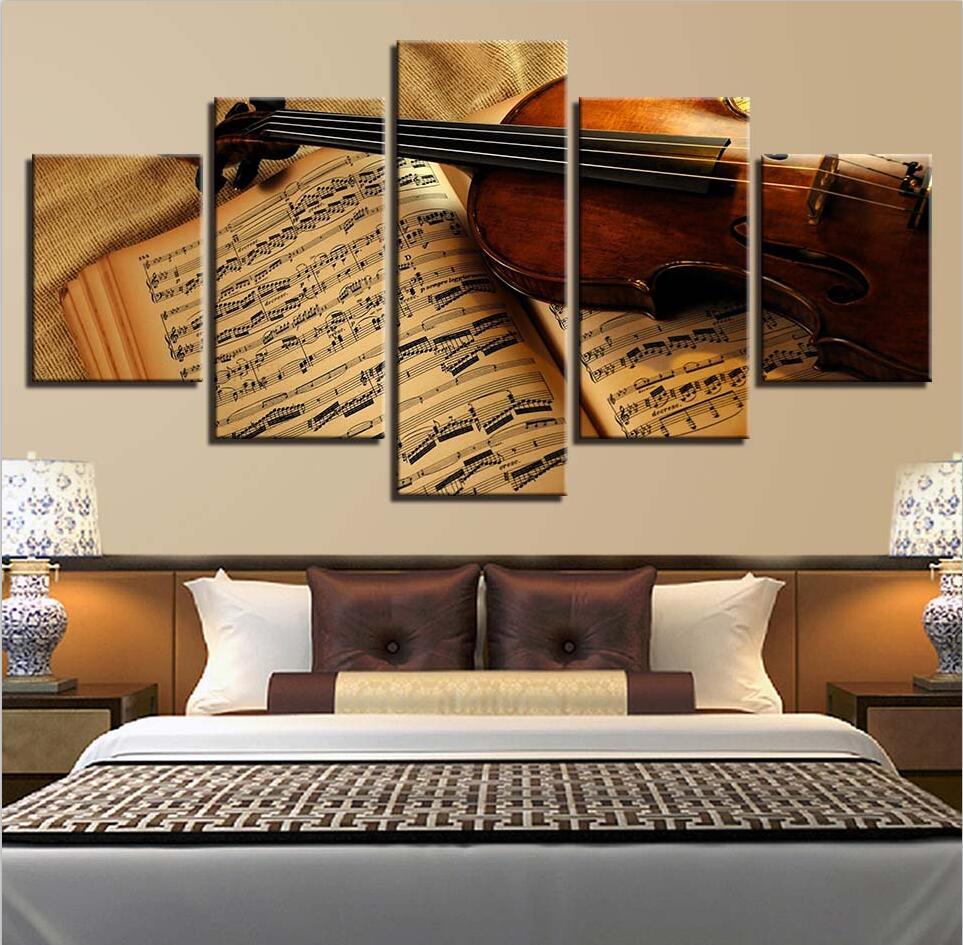Guitar Violin 3 – Music Canvas Wall Art