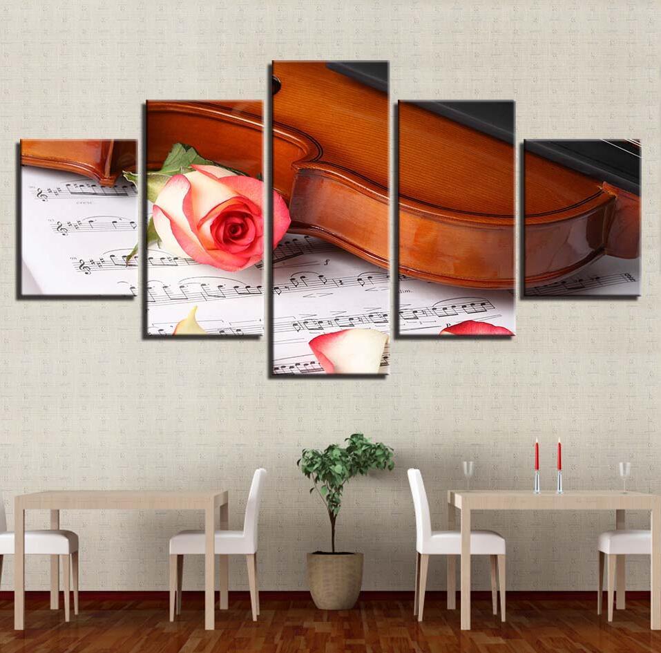 Guitar Violin – Music Canvas Wall Art