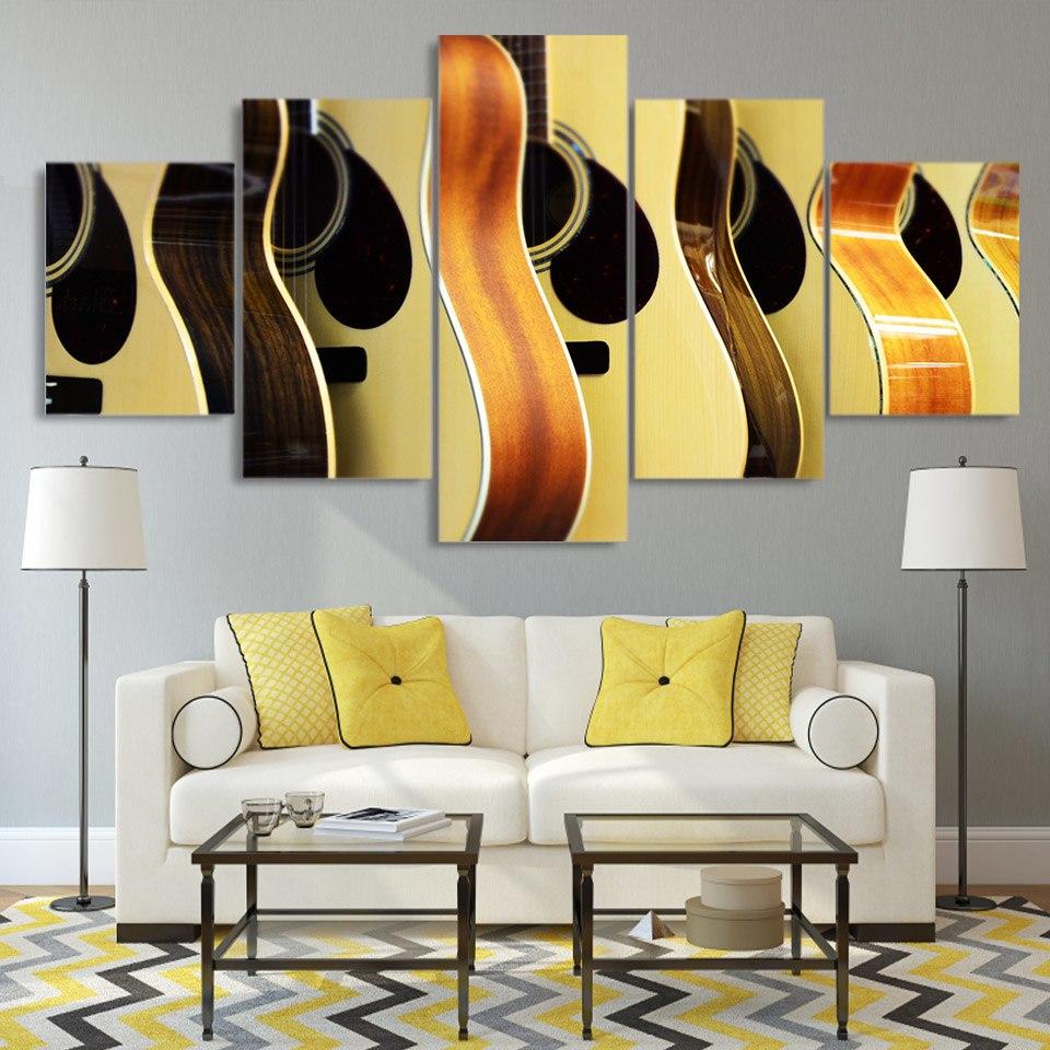 Guitars Display – Music Canvas Wall Art