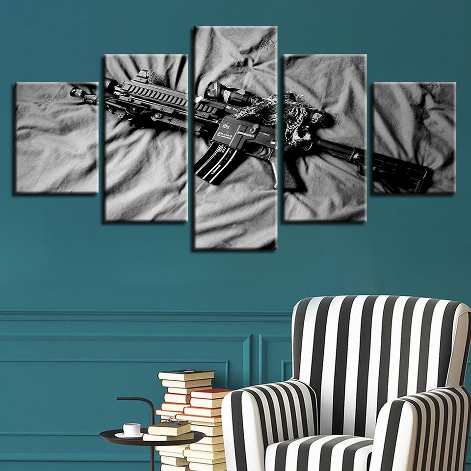 Gun – Army Canvas Wall Art