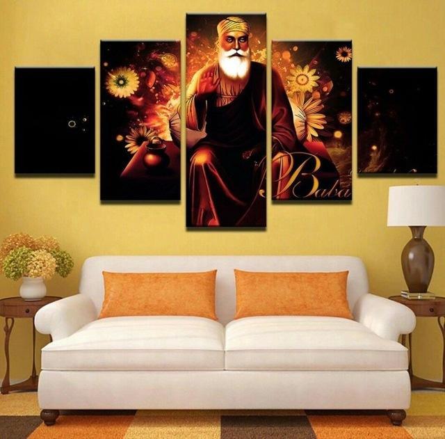 Guru Nanak Dev Ji Religion Canvas Wall Art