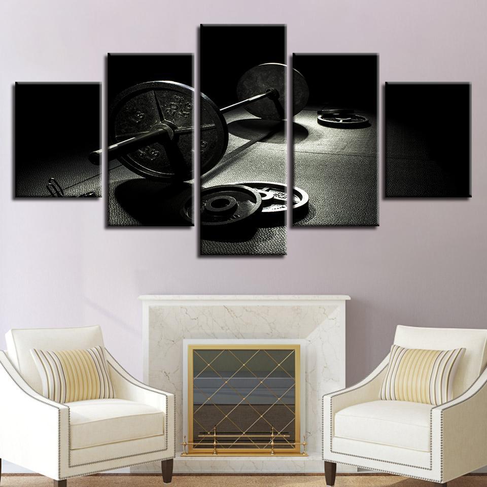 Gym Barbells – Sport Canvas Wall Art