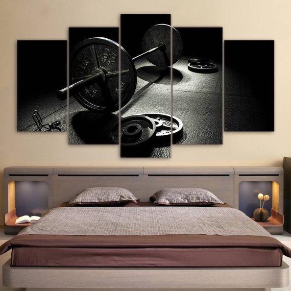 Gym Weights – Sport Canvas Wall Art