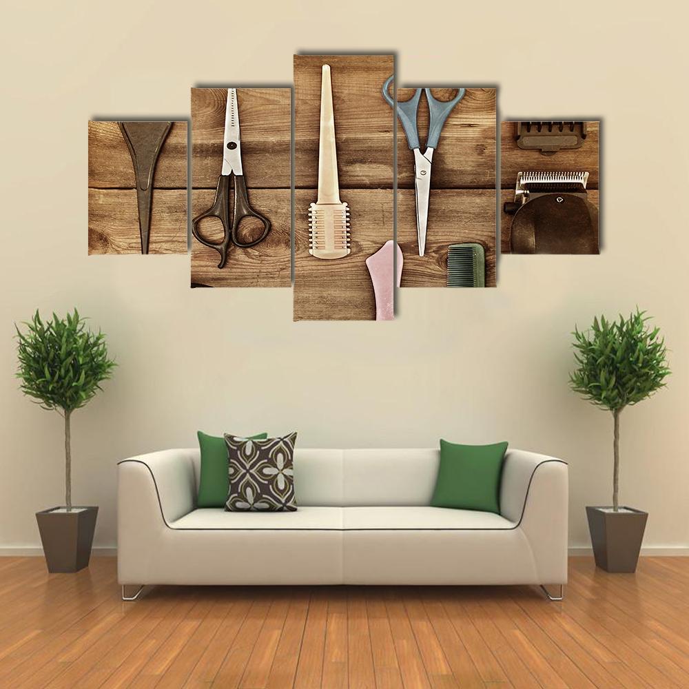 Hairdressing Accessories – Beauty Salon Canvas Wall Art