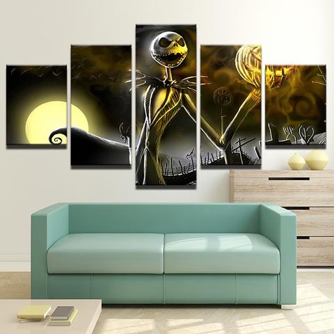 Halloween Poster Nightmare Before Christmas Movie 04 – Movie Canvas Wall Art