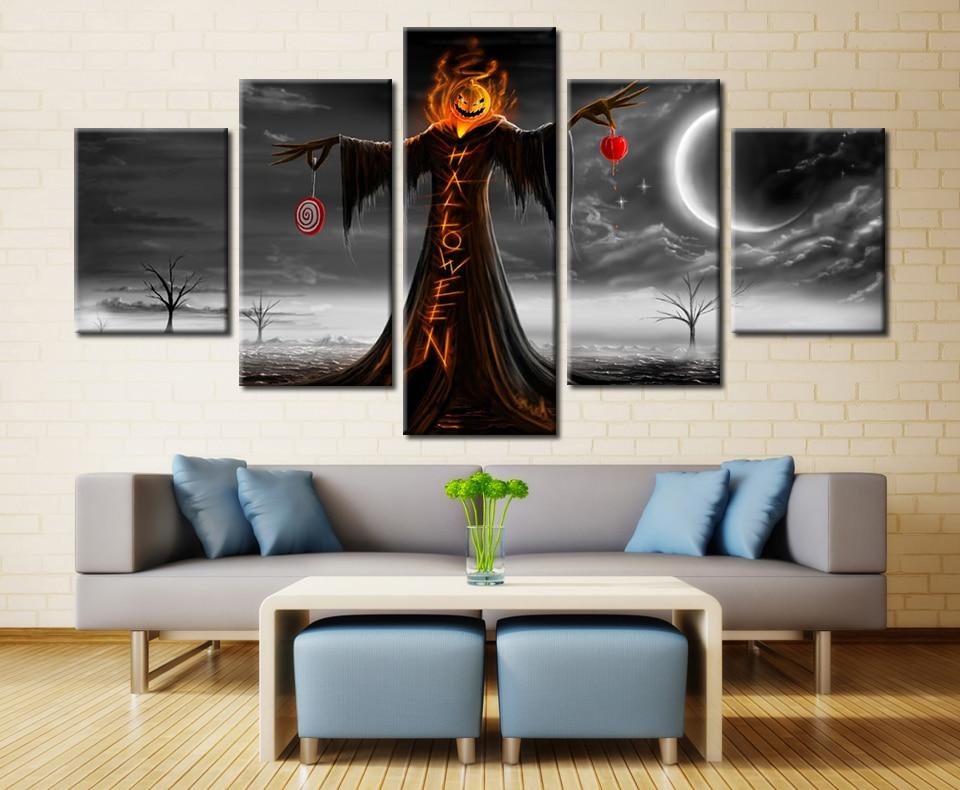 Halloween Scarecrows Howard Young – Abstract Canvas Wall Art