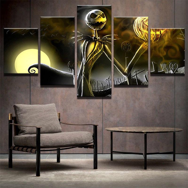 Hallowmas Jack Skellington – Cartoon Canvas Wall Art