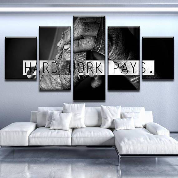 Hard Work – Abstract Canvas Wall Art