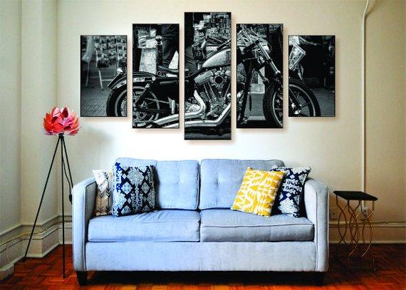 Harley Bobber 3 – Automative Canvas Wall Art