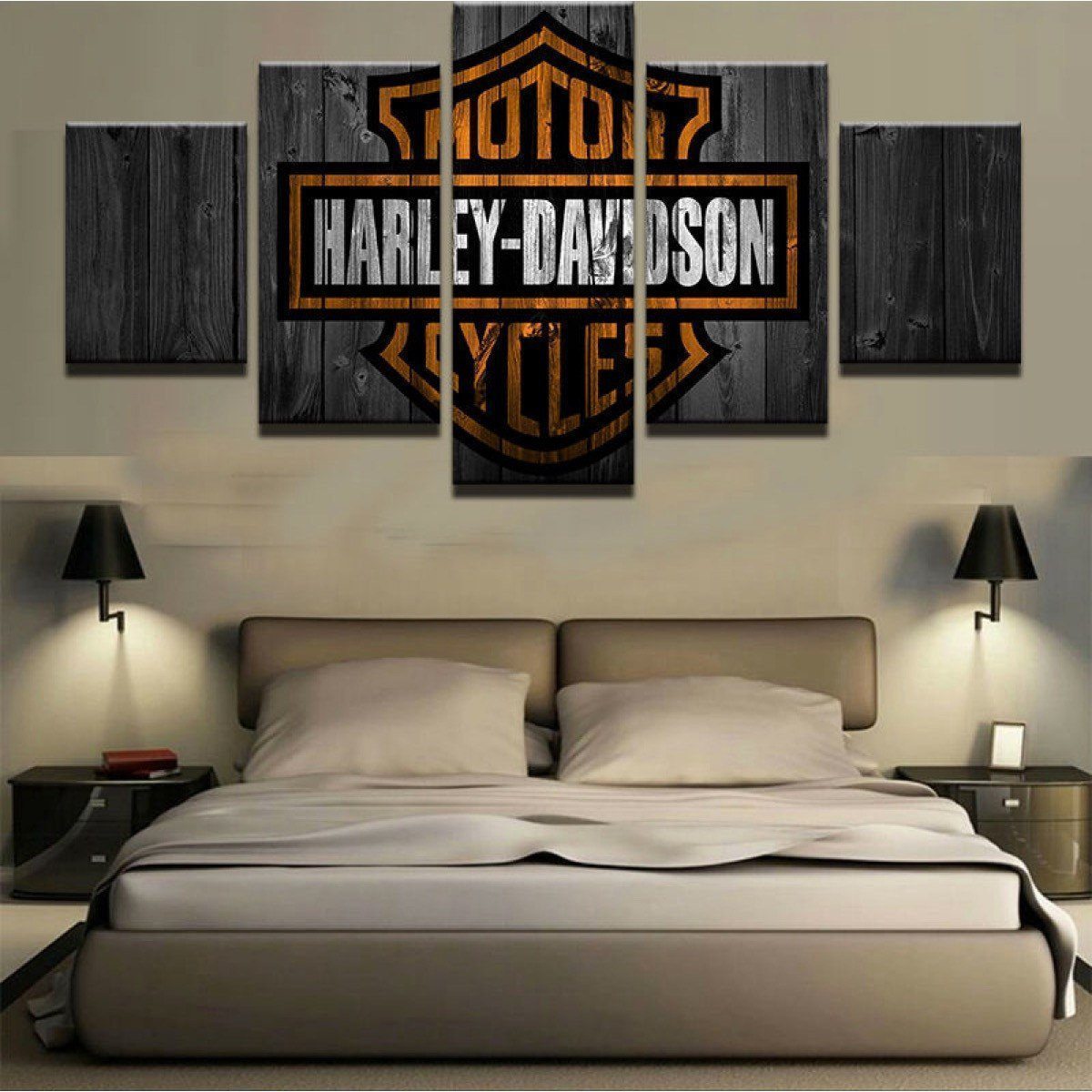 Harley Davidson Car &Amp; Motor – Canvas Wall Art
