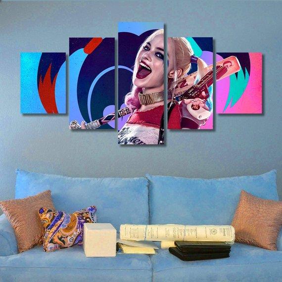 Harley Quinn – Famous Person Canvas Wall Art