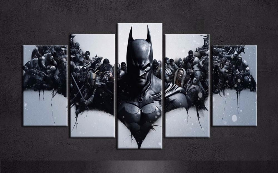 Harley Quinn Joker Batman Dc Canvas Wall Art