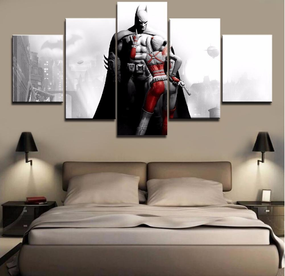 Harley Quinn&Amp;Batman Movie – Dc Canvas Wall Art