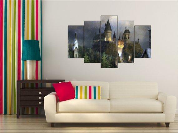 Harry Potter, Hogwarts Castle 3 – Movie Canvas Wall Art