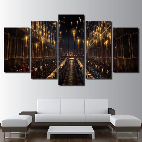 Harry Potter Hogwarts Great Hall Movie Canvas Wall Art