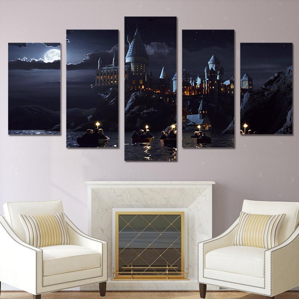 Harry Potter Hogwarts School Movie Canvas Wall Art
