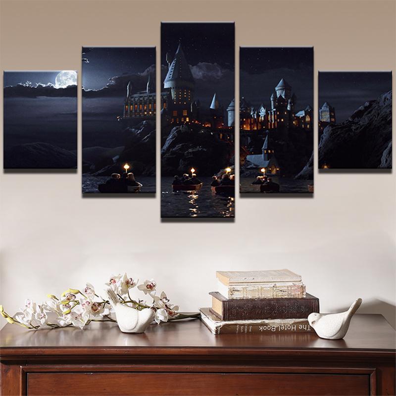 Harry Potter School Castle – Movie Canvas Wall Art