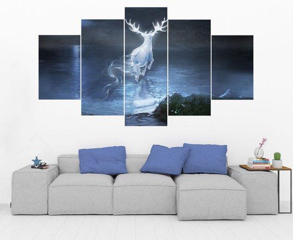 Harry Potter Stag Patronus – Movie Canvas Wall Art