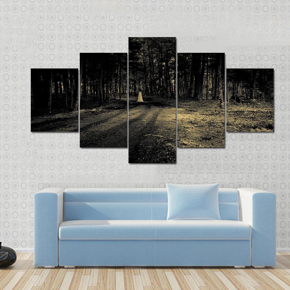 Haunted Roadside Area – Nature Canvas Wall Art