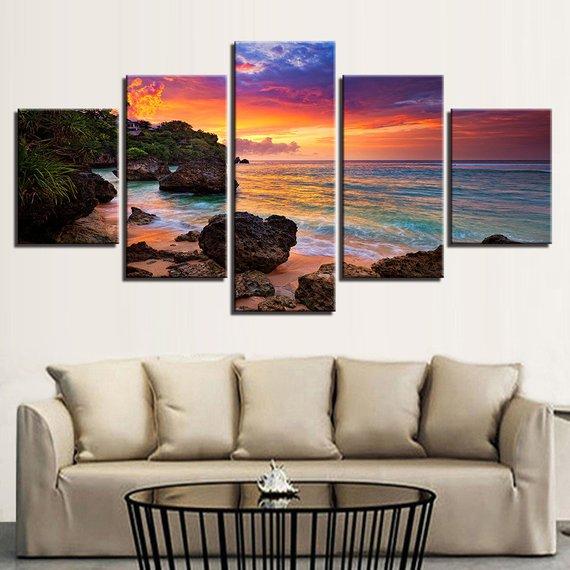 Hawaiian Sunset 01 – Nature Canvas Wall Art