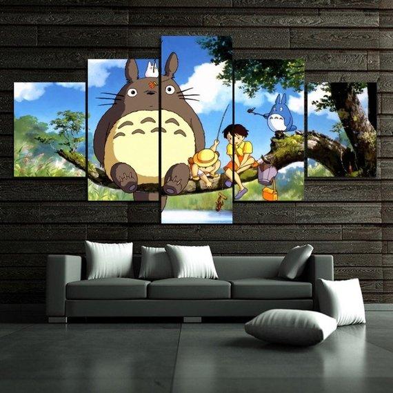 Hayao Miyazaki My Neighbor Totoro – Anime Canvas Wall Art