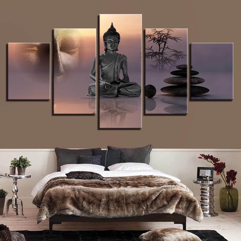 Hd Ation Statue Of Buddha Stone Buddha – Religion Canvas Wall Art