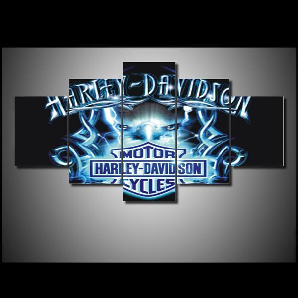 Hd Printed Harley – Automative Canvas Wall Art