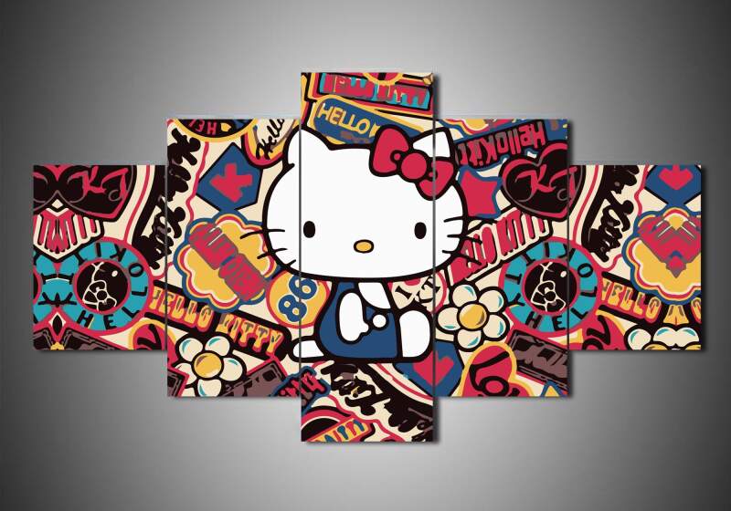 Hello Kitty – Cartoon Canvas Wall Art